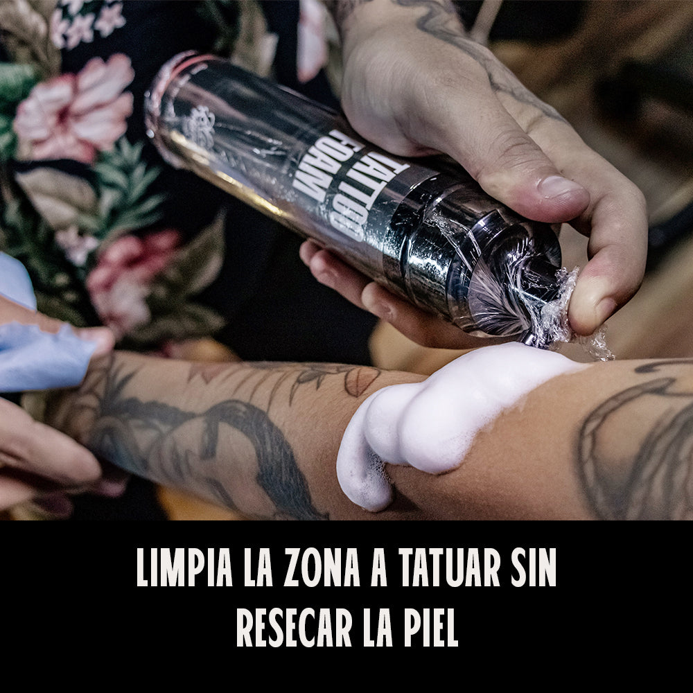 Espuma Limpiador Para Tatuajes Tattoo Foam 300mL Blackmandala®