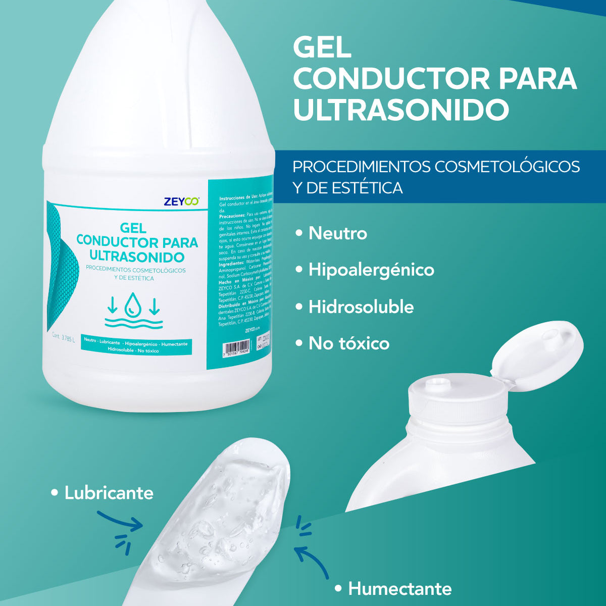 Gel Conductor Para Ultrasonido Zeyco Gel Conductor Para Ultrasonido Zeyco